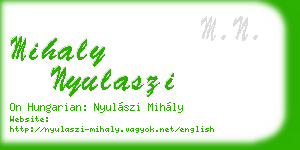 mihaly nyulaszi business card