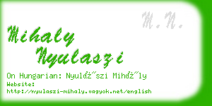 mihaly nyulaszi business card